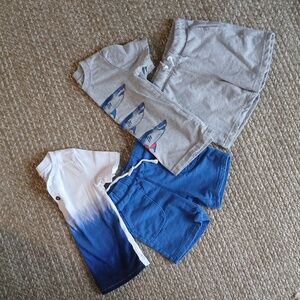 Child Of Mine Boys 3T Shorts Sets Blue/Gray
